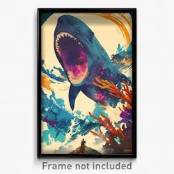 Spanish Movie Poster - Aged Aquarium (Spain Psychedelic Art Retro Film Print)