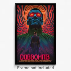 Russian Movie Poster - Man Feeling Fright, Tremendous Sleeves Past Elbows