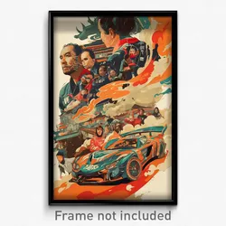 Indonesian Movie Poster - Grand Racecar (Indonesia Retro Film Art Print)