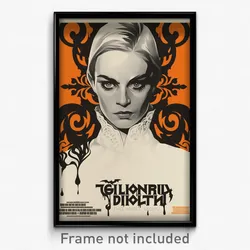 Icelandic Movie Poster - Woman Feeling Disgruntled. Bat Hair Ornament