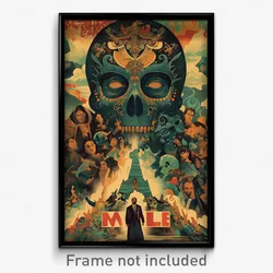 Mexican Movie Poster - Crowded Vale (Mexico Psychedelic Art Retro Film Print)