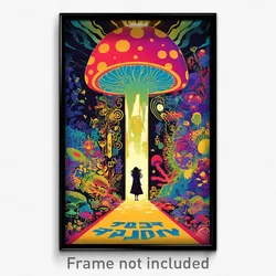 Hebrew Movie Poster - Frosty Den (Israel Psychedelic Art Retro Film Print)