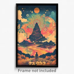 Thai Movie Poster - Wicked Aquarium (Thailand Psychedelic Art Retro Film Print)
