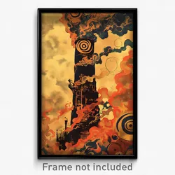 Bollywood Movie Poster - Black And White Chimney (India Hindi Film Art Print)