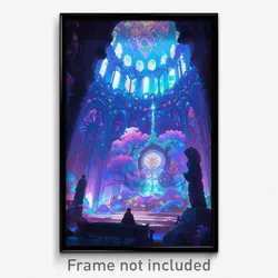 Art Poster - Dense Friary (Psychedelic Trippy Weird 11x17 Print)