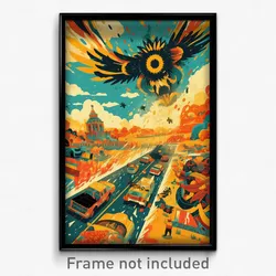 Mexican Movie Poster - Gargantuan Thoroughfare (Mexico Retro Film Art Print)