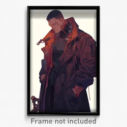 Anime Art Poster - Man Feeling Loathing Wearing Fantastic Coat (Print)