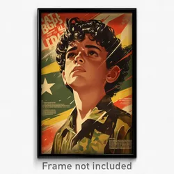 Brazilian Movie Poster - Boy Feeling Uneasiness, Awesome Brown Shirt (Art Print)