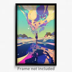 Art Poster - Damp Inlet (Psychedelic Trippy Weird 11x17 Cartoon Print)