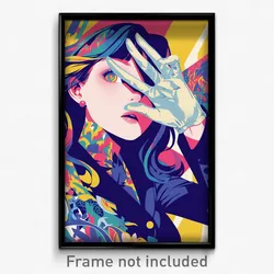 French Movie Poster - Woman Feeling Self Motivated, Zealous Mismatched Gloves
