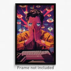 German Movie Poster - Man Feeling Alienation, Reflecting Strapless Shirt (Print)