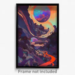 Art Poster - International Gorge (Psychedelic Trippy Weird 11x17 Print)