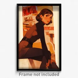 Spanish Movie Poster - Girl Feeling Self Respecting, Famous Brown Bodysuit