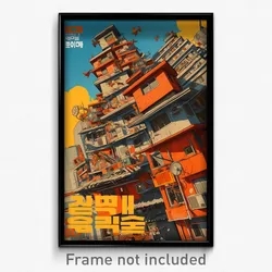 Korean Movie Poster - Whopping Swedish Architecture (Korea Retro Film Art Print)