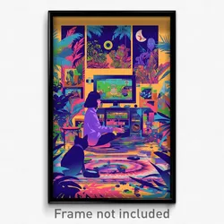 Brazilian Movie Poster - Prestigious Gaming Room (Brazil Retro Film Art Print)