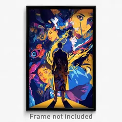 Bollywood Movie Poster - Shadowy Storm (India Retro Hindi Film Art Print)
