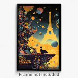 French Movie Poster - Bumpy Galaxy (France Psychedelic Art Retro Film Print)