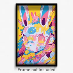 Art Poster - Spotted Rabbit (Psychedelic Trippy Weird 11x17 Print)