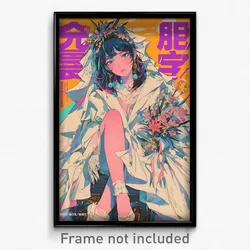 Chinese Movie Poster - Girl Feeling Isolated, Bulky Wedding Dress (Art Print)