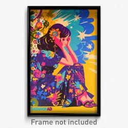 Spanish Movie Poster - Girl Feeling Distracted, Quirky Toeless Footwear (Print)