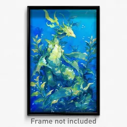 Anime Art Poster - Leafy Seadragon Feeling Lonely Wearing Raspy Catsuit