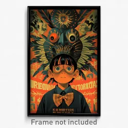 Mexican Movie Poster - Boy Feeling Grouchiness, Adventurous Orange Bowtie
