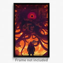 Movie Art Poster - Animated Spaghetti (Psychedelic Retro Weird Film Print)