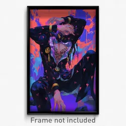 Anime Art Poster - Man Feeling Undermined Wearing Modern Black Legwear (Print)