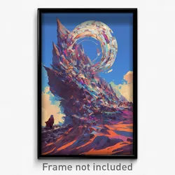 Art Poster - Average Summit (Psychedelic Trippy Weird 11x17 Cartoon Print)