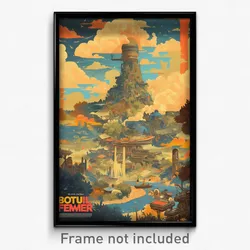 French Movie Poster - Bountiful Furnace (France Retro Film Art Print)