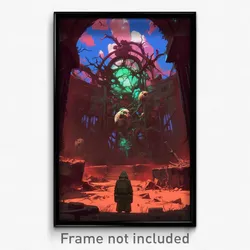 Art Poster - Bleak Ruin (Psychedelic Trippy Weird 11x17 Print)