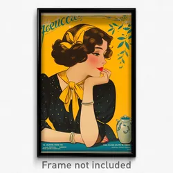 French Movie Poster - Woman Feeling Undermined, Quaint Costume (Art Print)