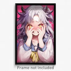 Anime Art Poster - Woman Feeling Claustrophobic, Enchanted White Sailor Collar