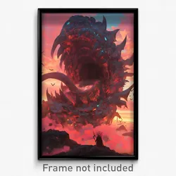 Art Poster - Colossal Maw (Psychedelic Trippy Weird 11x17 Cartoon Print)