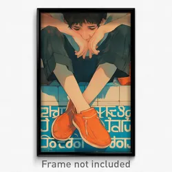 Thai Movie Poster - Boy Feeling Flakey, Orange Shoes (Thailand Film Art Print)