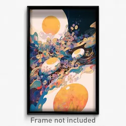 Art Poster - Noted Eggs (Psychedelic Trippy Weird 11x17 Print)