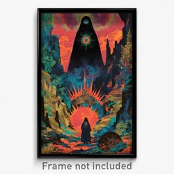 Icelandic Movie Poster - Lovely Cove (Iceland Psychedelic Art Retro Film Print)