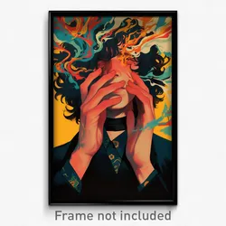 Spanish Movie Poster - Man Feeling Depressed, Simplistic Black Choker (Print)