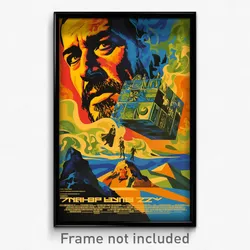 Greek Movie Poster - Zigzag Lane (Greece Psychedelic Art Retro Film Print)
