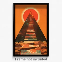 Spanish Movie Poster - Grandiose Pyramid (Spain Retro Film Art Print)