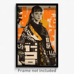 Icelandic Movie Poster - Girl Feeling Pleased, Cluttered Detached Sleeves