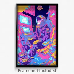 Movie Art Poster - Vibrant Drawer (Psychedelic Trippy Retro Cartoon Film Print)