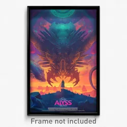 Bollywood Movie Poster - Metallic Abyss (India Retro Hindi Film Art Print)