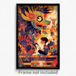 Mexican Movie Poster - Boy Feeling Patience, Upbeat Footwear Bow (Art Print)