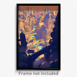 Art Poster - Wonderful London (Psychedelic Trippy Weird 11x17 Print)