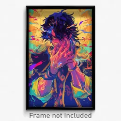 Anime Art Poster - Man Feeling Annoyed, Thoughtful Sleeves Rolled Up (Print)