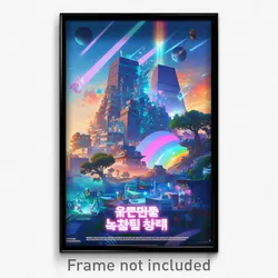 Korean Movie Poster - Bountiful Ziggurat (Korea Retro Film Art Print)
