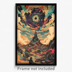 Movie Art Poster - Marvelous Chasm (Psychedelic Trippy Retro Cartoon Film Print)