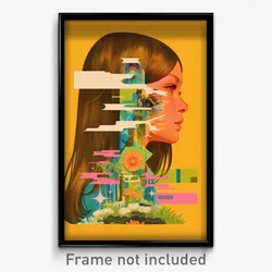 German Movie Poster - Bubbly Beacon (Germany Psychedelic Art Retro Film Print)