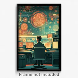 Movie Art Poster - Magnificent Wall (Psychedelic Retro Weird Film Print)
